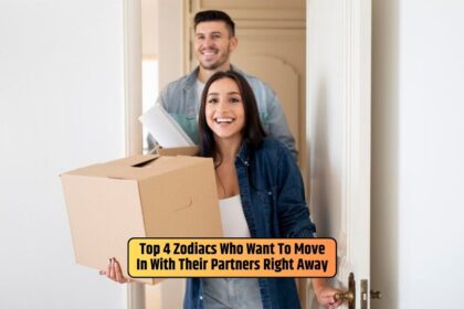 Holding room goods, the couple, eager and enthusiastic, wants to move in with their partners right away.