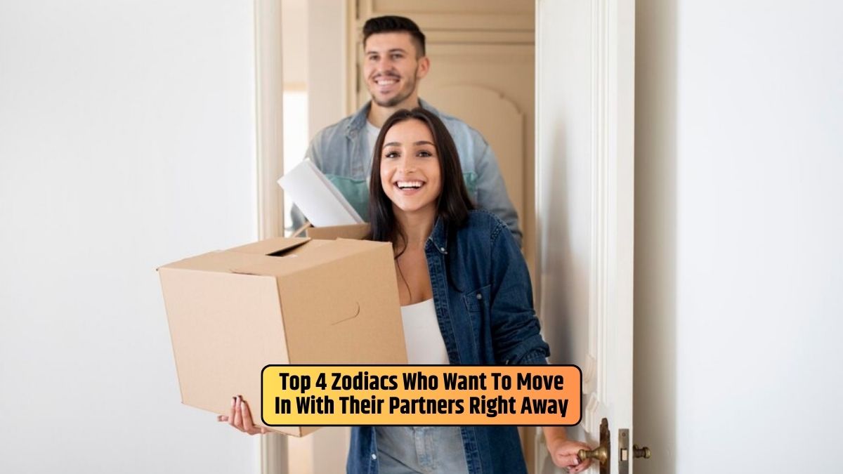 Holding room goods, the couple, eager and enthusiastic, wants to move in with their partners right away.