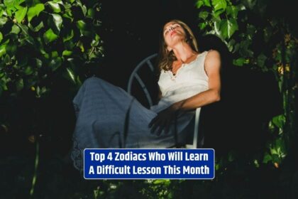 A girl, relaxing in the garden on a chair, will face and learn a challenging lesson this month.