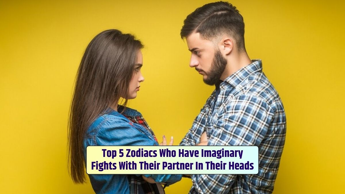 The couple, fighting, often finds themselves engaged in imaginary conflicts with their partners inside their own minds.