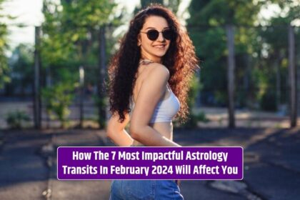 The most impactful astrology transits in February 2024 will affect you, even the stylish girl in a white t-shirt.