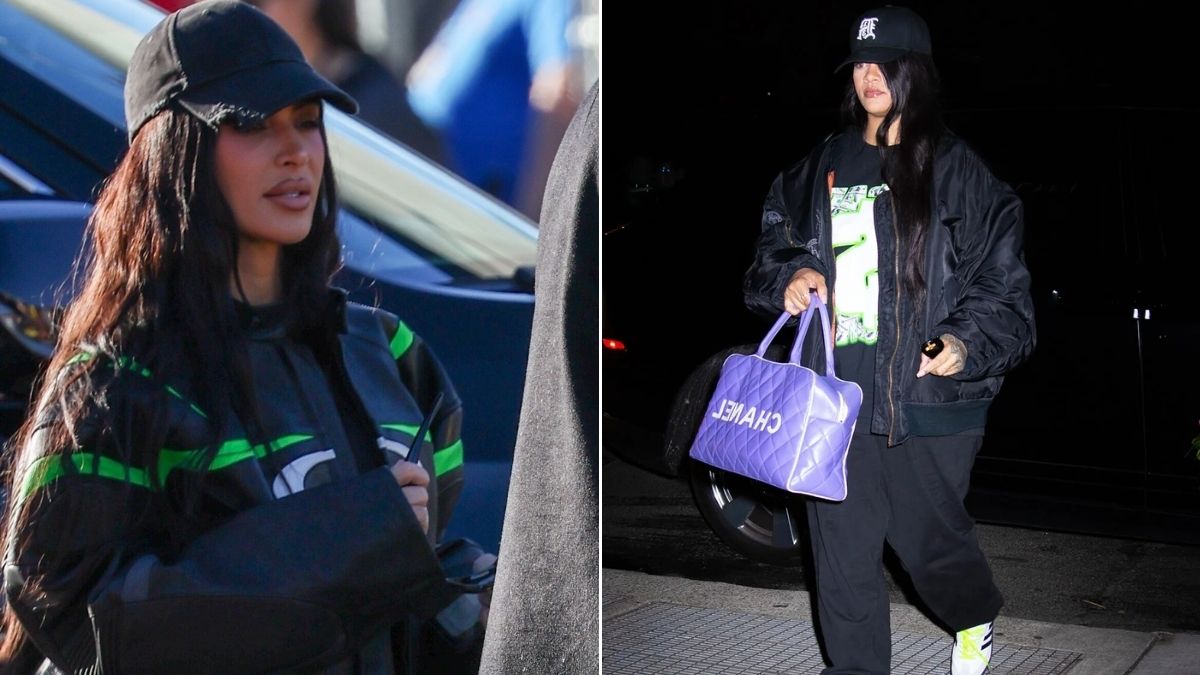 Kim Kardashian steals the show with her stylish late arrival at the Super Bowl halftime.