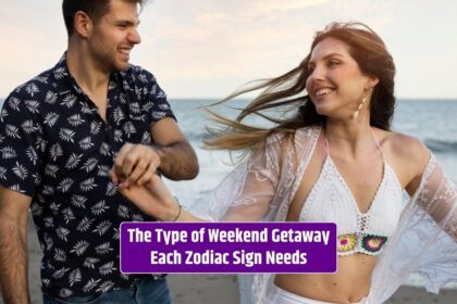 Get word the perfect weekend getaway is about aligning the couple's interests with their zodiac sign's preferences.